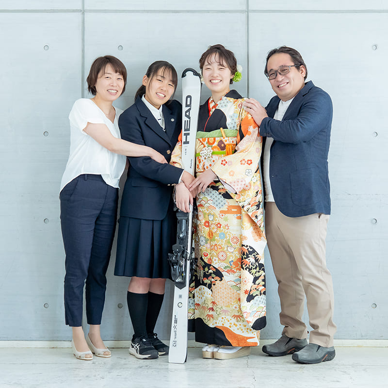 家族で振袖撮影